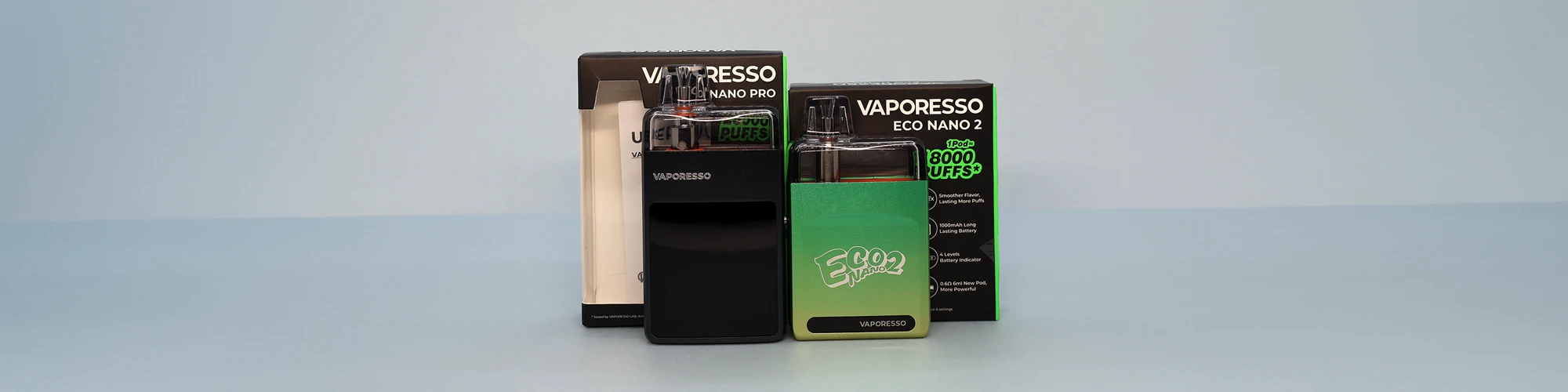 VAPORESSO ECO NANO 2 and ECO NANO PRO Review Main Banner